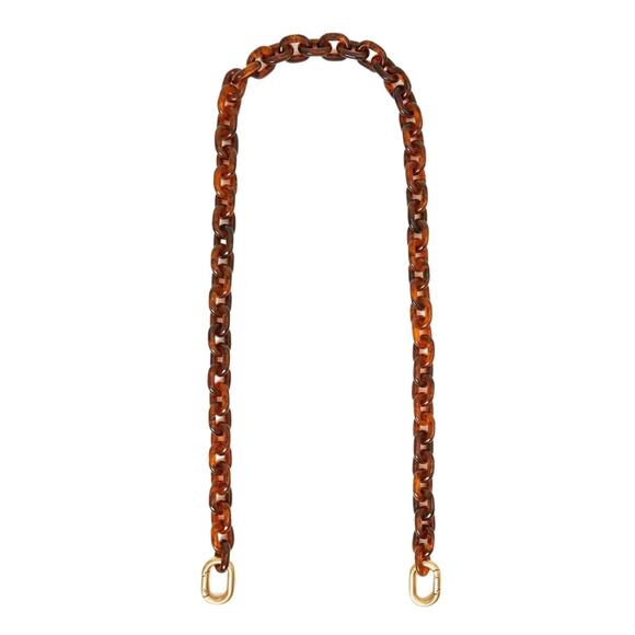 Clare V Handbags - CLARE V Shoulder Chain Strap Mini Round Link Tortoise Gold Handbag Accessory NEW